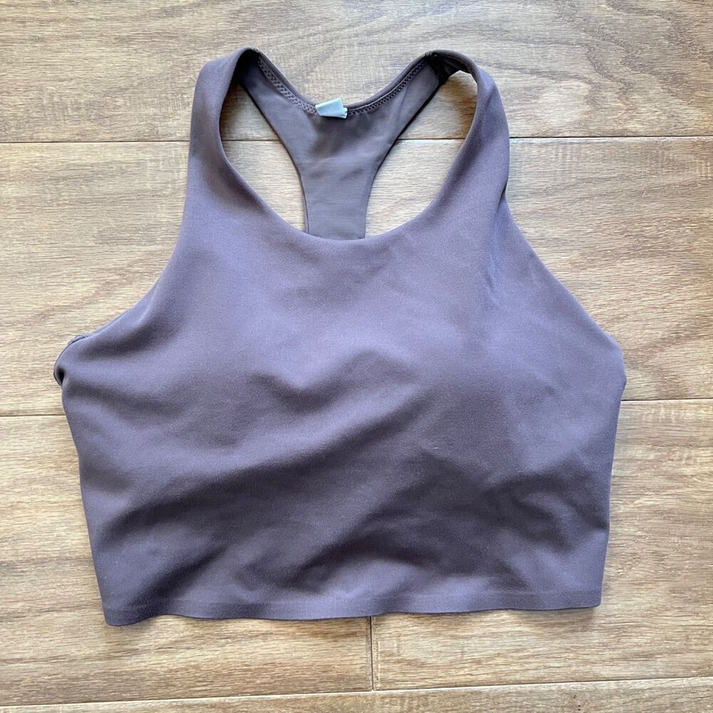 Uniqlo Wireless Bra Active Racerback Size XS Purple/Brown